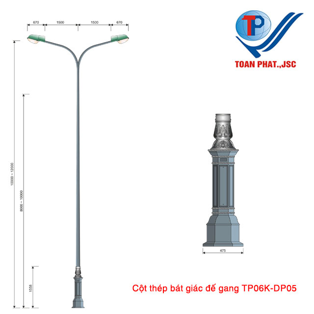 Cột đèn TP06-K-DP05