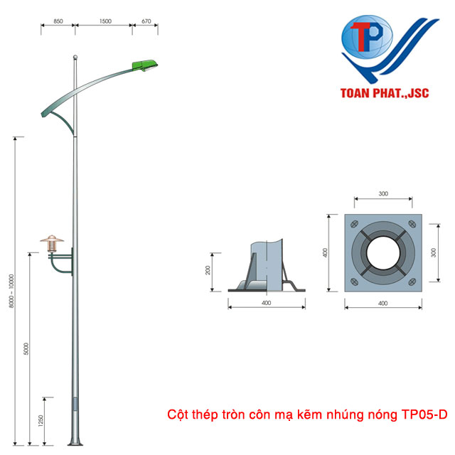 Cột đèn TP05-D